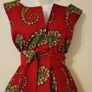 African fabric maxi dress
